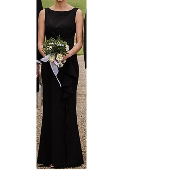 Eliza J Ruffled Boatneck Gown - Picture 4 of 4